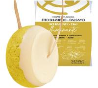 Shampoing Et Après-Shampoing Solide Illuminant Éclaircissant Écologique Cheveux Ternes, Camomille, Curcuma, Citron, Reflets Dorés, 100% Naturel Et Vegan, Ph 4,5-5,5 (2 En 1)[Z1697]