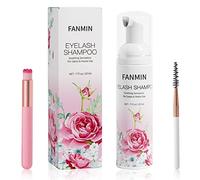 Shampoing et brosse pour extensions de cils + baguette de mascara, nettoyant moussant pour salon professionnel et soins à domicile, nettoyant pour extensions et cils naturels