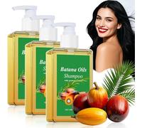 Shampoing Huile de Batana 100ml, Batana Oil Shampoo, Nourrit les Cheveux en Douceur, Lisse les Cheveux (3 Pièces)