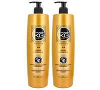 Shampoing Keragold AB sans Sulfate à Kératine/Extrait d'Ail - Lot de 2x 1000 ml
