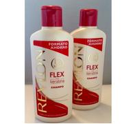 Shampoing Kératine - REVLON - Flex Kératine - Cheveux secs & abîmés - 650 ml - Lot de 2