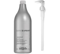 SHAMPOING L'Or&eacute al Professionnel Serie Expert Argent 1 500 ml (taille salon) et pompe1776