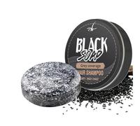 Shampoing Noir Anti Cheveux Blanc,Shampoing Cheveux Blanc Solide,Reverse Gray Hair Shampoings Solide,Anti Gray Bar Black Soap,Cheveuxs Gris Assombrissant Homme Savon Noir (1)