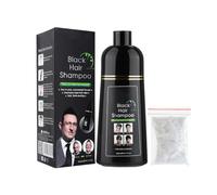 Shampoing Noir Pour Cheveux, Couleur Noire Pour Les Hommes Et Les Femmes, Teinture Instantanée Pour Cheveux, Shampoing Noir Pour Cheveux, Pour Couvrir Les Cheveux Blancs Et Gris (Black)