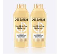 Shampoing Nourrissant Cheveux Secs - JOZSI - DESSANGE Nutri-Extrême, Enrichi en Peptides & Huile de Lin, 2 x 280ml