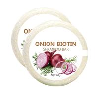 Shampoing oignon rouge & Biotine, Oignon Shampooing Savon 60g, Mousse Douce Contrôle Frisottis Conditionneur Hydratant Oignons Shampooing Savons Barres-Purifiant Nourrissant Hommes Femmes