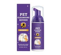 Shampoing pour Chien 50ml, Mousse nettoyante Naturelle pour, sans rinçage, Parfum fruité, Effet désodorisant | Convient aux Chiots et aux Grandes Races de Chiens pour Le Bain Enlèvement des pi