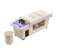 Shampoing pour soins du cuir chevelu, lit de massage, circulation d'eau et | Pour un institut de beauté spécialisé dans les soins du cuir chevelu, avec circulation d'eau, fumigation et massage relaxant.