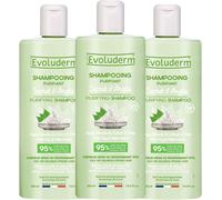 Shampoing Purifiant Rituel D'argile - 400 Ml - 96% D'origine Naturelle - Végan - Fabrication Française - Lot De 3 X 400 Ml