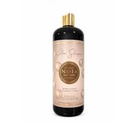 Shampoing Réparateur & Brillance Noïa Hair - Glow Shampoo 1L | Protéine de Soie, Acide Hyaluronique & Miel | Hydratation,Brillance | Sans Sulfate | Tous Types de Cheveux + Brosse brushing offerte