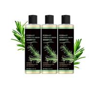 Shampoing Romarin Biotine, Soin Capillaire Naturel pour Cheveux Clairsemés, Après-Shampoing Hydratant pour Femme et Homme, Soin Fortifiant et Épaississant (3pc)