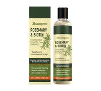 Shampoing Romarin et Biotine, Shampoing Bio au Romarin pour la Croissance des Cheveux, Nettoyage en Profondeur, Soin Nourrissant du Cuir Chevelu, Pour Cheveux Gras, Fins, Bouclés, Abîmés et Crépus