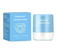 Shampoing sec en poudre pour femmes et hommes - Format voyage naturel volumateur pour cheveux gras (Blue - Ocean fragrance)