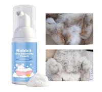 Shampoing Sec pour Lapin - Spray Nettoyant Hydratant 2-en-1,Mousse Nettoyante Lapin 30 ML - Bain Douche Lavage Petit Animal Intérieur Soin