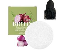 Shampoing solide à l'oignon et au romarin, shampoing sol/ide naturel à l'oignon et au romarin, savon sol/ide hydratant pour cheveux secs, savon nettoyant hydratant pour hommes et femmes (1 PCS)