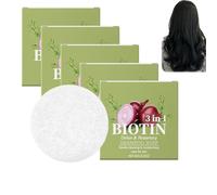 Shampoing solide à l'oignon et au romarin, shampoing sol/ide naturel à l'oignon et au romarin, savon sol/ide hydratant pour cheveux secs, savon nettoyant hydratant pour hommes et femmes (5 PCS)