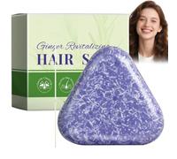 Shampoing solide au gingembre pour la pousse des cheveux, fortifiant et anti-casse, hydratant et nourrissant pour femmes, revitalisant pour le cuir chevelu, épaissit la fibre capillaire (1 pièces)