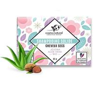 Shampoing solide Bio Cheveux Secs 85G, fabriqué en France par laboratoires Gravier -A l'huile de jojoba et à l'Aloe Vera bio, pour nourrir et redonner souplesse et brillance à vos cheveux