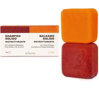 Shampoing Solide Bio Et Après-Shampoing Naturel Restructurant Et Fortifiant Pour Cheveux Abîmés 120 G - Mangue Et Papaye - - 100% Artisan Bio Naturel Vegan