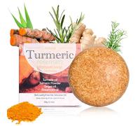 Shampoing Solide Eau de Riz, Anti-Perte de Cheveux Savon de Shampooing Solide, Rice Water Shampoo Bar pour Femmes Hommes, Favorise La Croissance des Cheveux, Réparer les Cheveux Abîmés (Curcuma)