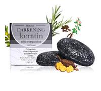 Shampoing Solide Eau de Riz, Anti-Perte de Cheveux Savon de Shampooing Solide, Rice Water Shampoo Bar pour Femmes Hommes, Favorise La Croissance des Cheveux, Réparer les Cheveux Abîmés (Charbon)