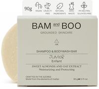 Shampoing Solide Et Gel Enfant Hydrate Et Protège 90gr - Shampoing Sans Sulfate Ni Parabens Ph Neutre - Avoine Et Amandes Douces - Gel Et Shampoing Enfant Naturel 2 En 1 Enfants, Vegan Et Ec[Z3184]