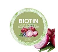 Shampoing Solide L'oignon Biotine, 60g Savon Shampoing Romarins Oignon Pousse Cheveux, Savon Solide Nourrissant Romarins L'extrait D'oignon Chute Cheveux, Shampoings Après Shampoings L'oignon Biotine