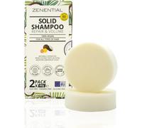 Shampoing Solide - Lot De 2 - Végan Et Naturel, Pour Tous Types De Cheveux, 99% D¿Ingrédients D¿Origine Naturelle, Parfum Pamplemousse Et Base De Noix De Coco - Étui En Carton Écologique