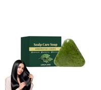 Shampoing solide Nature Triangle pour femmes, pour cheveux lisses (1PCS) | Shampoing solide végan à base de plantes, format voyage, pour le soin des cheveux du cuir chevelu, idéal pour femmes hommes.