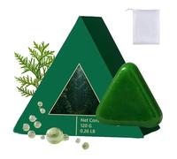 Shampoing solide Nature Triangle, shampoing Nature Seven Green Soap, nettoyage doux et soin nourrissant, renforce et lisse les cheveux, pour femmes et hommes (1pcs)