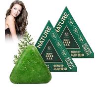 Shampoing Solide Nature-Triangle, Shampoing Nature Soap, Apaisant Et Fortifiant Pour Les Cheveux Des Femmes Et Des Hommes,2Pcs