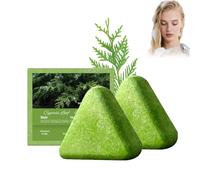 Shampoing Solide Nature Triangle, Shampoing Solide Au Romarin Pour Fortifier Les Cheveux, Shampoing Hydratant Qui RéPare En Profondeur La SéCheresse Et Les Frisottis, Shampoing Fortifiant (2 PCS)