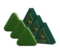 Shampoing Solide Nature Triangle, Shampoing Solide Nature Seven Green Soap, Shampoo Bar Usman Grass, Apaisant et Fortifiant pour les Cheveux Des Femmes et des Hommes (3pcs)