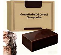 Shampoing Solide Naturel Contrôle Séborrhéique et Antipelliculaire, Nettoyage Profond avec Herbes Bio pour Cheveux Gras, Nourrissant et Mousseux Végane (1Pièce)