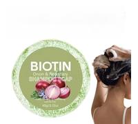 Shampoing Solide Oignon Biotine | Savon Capillaire Artisanal Pour Croissance & Sébo-Régulation | Nettoyage Profond, Hydratant Pour Hommes & Femmes