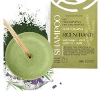 Shampoing Solide Régénérant Anti-Frisottis Pour Cheveux Bouclés Avec Spiruline, Fenugrec, Argile Verte, Naturel, Bio, Vegan Et Écologique, Ph 4,5-5,5