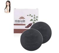 Shampoing solide Reverse Black pour che/veux gris, activateur de repousse pour chev/eux gris, lutte contre la chute des c/heveux et ravive la couleur, nettoie les cheveu/x et le cuir chevelu.