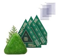 Shampoing solide, shampoing solide naturel - contrôle du sébum et antipelliculaire, savon naturel - convient aux cuirs chevelus gras et aux pellicules - petit et portable, sans produits chimiques。