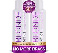 Shampoing Violet Dejaunisseur Et Après-Shampooing (500ml x2) Sans Sulfate Pour Cheveux Blonds, Gris - Toner Bleu