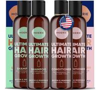 Shampoing Volumisant et Après-Moérie Anti Chute de Cheveux Femme-Produits Épaississants pour Cheveux aux Ingrédients d’Origine Naturelle-de 100 Ingrédients Actifs pour des Cheveux Épais, Longs 4x