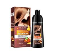 Shampoo 400 ml, Instant Black Hair Shampoo, 3 in 1 Instant Black Hair Dye, White Hair Dye, Coloration pour cheveux à l'huile d'argan (CHESTNUT)