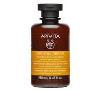 Apivita Keratin Repair Shampooing Nourrissant Réparateur à La Kératine 250ml - Sans Sulfate - Miel & Kératine Végétale - Pour Cheveux Secs Et Abîmés - Prévient & Répare