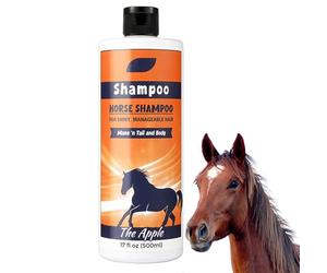Shampooing à cheval, crinière et conditionneur de queue | Shampoing de manèse et de dédale de manèse naturelle de 500 ml,Fournitures de toilettage à cheval, gel de douche pour nettoyant en manteau
