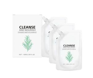 Shampooing à cheveux lisse et brillant rafraîchissant, nourrissant et hydratant, shampooing au romarin pour la croissance des cheveux, contrôle grasse, shampooing pour les poils endommagés (3PCS)