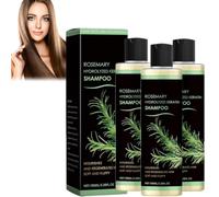 Shampooing à la kératine hydrolysée au romarin, shampoing à l'huile de feuille de romarin, cheveux doux et moelleux, shampoing au romarin (3 pièce)