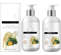Shampooing à l'eau de riz pour la régénération des cheveux, soin intensif pour cheveux secs, frisés et bouclés, pour tous types de cheveux