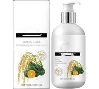 Shampooing à l'eau de riz pour la régénération des cheveux, soin intensif pour cheveux secs, frisés et bouclés, pour tous types de cheveux