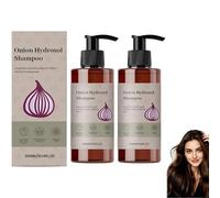 Shampooing À L'hydrolat D'oignon, Formule Sans Sulfate À L'hydrolat De Romarin, Pour Cheveux Clairsemés : Favorise Un Cuir Chevelu Plus Dense, Des Cheveux Plus Épais Et Plus Forts (2pcs)