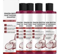 Shampooing à l'oignon bio et romarin pour la croissance des cheveux pour femmes et hommes, shampooing à l'oignon pour cheveux clairsemés, répare les dommages, enrichi en huile de romarin et d'arbre à
