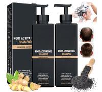 Shampooing Activateur De Racines, Shampoing, Shampoings Naturels Pour Cheveux, Soin Capillaire Nourrissant Longue Durée, Pour Hommes Et Femmes (2 pièces)